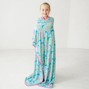 Dolphin Dance Large Cloud Blanket Little Sleepies Limited Edition BST NIB